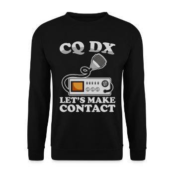 Ham Radio Amateurfunk Amateurfunker Radio - Unisex Pullover - Schwarz - Vorne - Alina (178cm) & Michal (187cm)