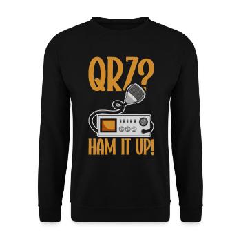 Ham Radio Amateur Radio Amateur Radio - Sweat-shirt Unisexe - noir - Devant - Alina (178cm) & Michal (187cm)