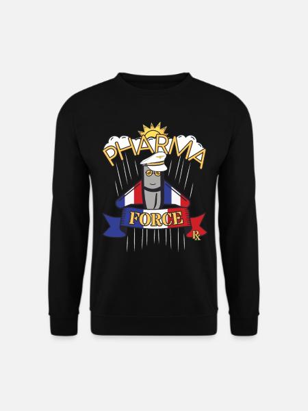 Apotheke Frankreich Pharma Force - Unisex Pullover - Schwarz