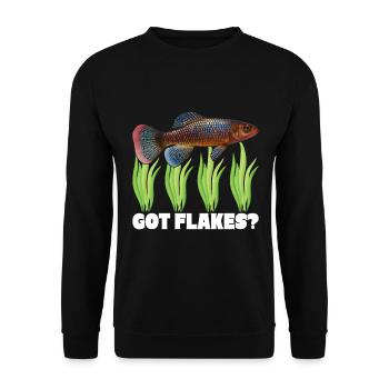 Killifish Quarium Fish - Sweat-shirt Unisexe - noir - Devant - Alina (178cm) & Michal (187cm)