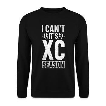 XC Running Cross Country Runner XC Runner - Unisex Pullover - Schwarz - Vorne - Alina (178cm) & Michal (187cm)