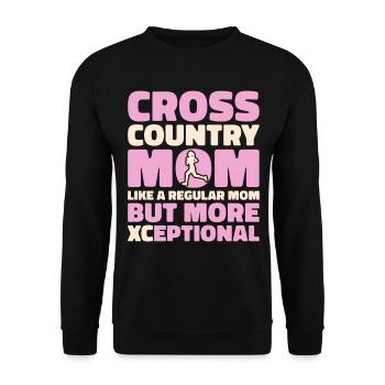 XC Running Cross Country Runner XC Runner - Sweat-shirt Unisexe - noir - Devant - Alina (178cm) & Michal (187cm)