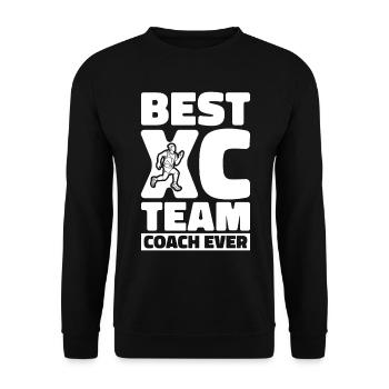 XC Running Cross Country Runner XC Runner - Sweat-shirt Unisexe - noir - Devant - Alina (178cm) & Michal (187cm)