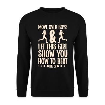 XC Running Cross Country Runner XC Runner - Sweat-shirt Unisexe - noir - Devant - Alina (178cm) & Michal (187cm)