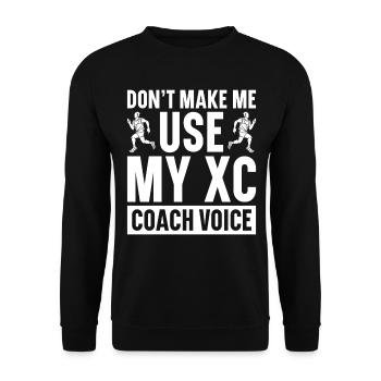XC Running Cross Country Runner XC Runner - Sweat-shirt Unisexe - noir - Devant - Alina (178cm) & Michal (187cm)