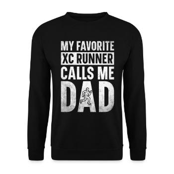 XC Running Cross Country Runner XC Runner - Sweat-shirt Unisexe - noir - Devant - Alina (178cm) & Michal (187cm)