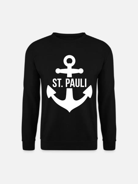 St. Pauli Anker Reeperbahn Kiez - Unisex Pullover - Schwarz
