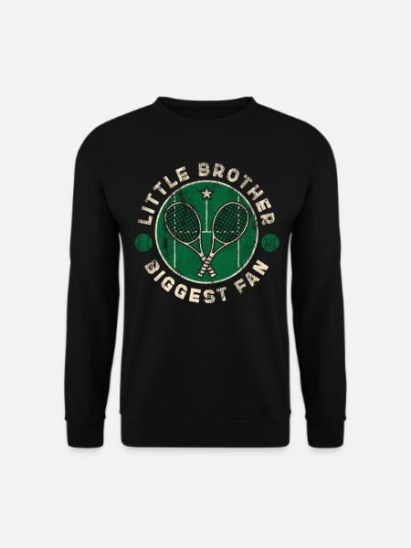 Funny Tennis Player Racket Brother - Unisex Pullover - Schwarz