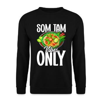 Som Tam Thai Papaya Salad Thai Salad Thai Food - Unisex Sweatshirt - black - Front - Alina (178cm) & Michal (187cm)