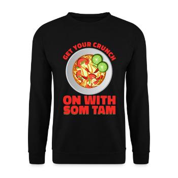 Som Tam Thai Papaya Salad Thai Salad Thai Food - Unisex Sweatshirt - black - Front - Alina (178cm) & Michal (187cm)