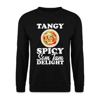 Som Tam Thai Papaya Salad Thai Salad Thai Food - Unisex Sweatshirt - black - Front - Alina (178cm) & Michal (187cm)