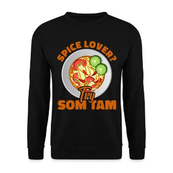 Som Tam Thai Papaya Salad Thai Salad Thai Food - Unisex Sweatshirt - black - Front - Alina (178cm) & Michal (187cm)