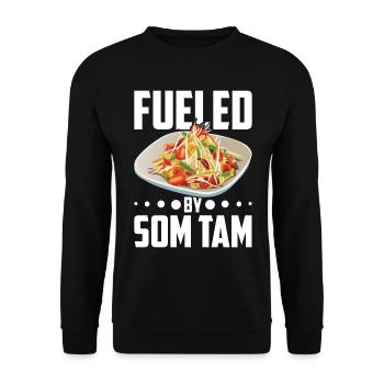 Som Tam Thai Papaya Salad Thai Salad Thai Food - Unisex Sweatshirt - black - Front - Alina (178cm) & Michal (187cm)
