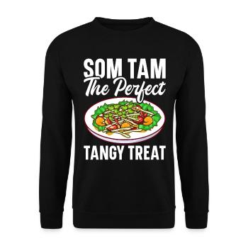 Som Tam Thai Papaya Salad Thai Salad Thai Food - Unisex Sweatshirt - black - Front - Alina (178cm) & Michal (187cm)