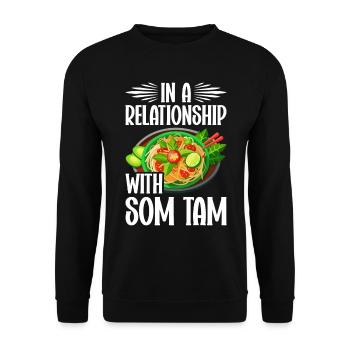 Som Tam Thai Papaya Salad Thai Salad Thai Food - Unisex Sweatshirt - black - Front - Alina (178cm) & Michal (187cm)