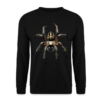 Spider Tarantula Love Arachnid Spiders - Unisex Sweatshirt - black - Front - Alina (178cm) & Michal (187cm)
