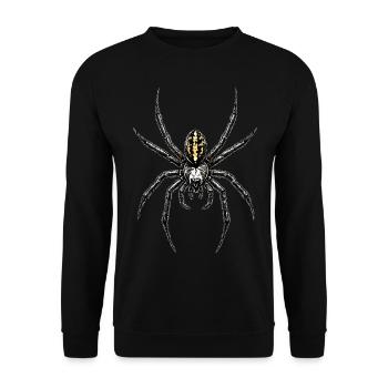 Spider Tarantula Love Arachnid Spiders - Unisex Sweatshirt - black - Front - Alina (178cm) & Michal (187cm)