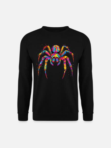 Spinne Vogelspinne Tarantel Liebe Arachnid Spinnen - Unisex Pullover - Schwarz