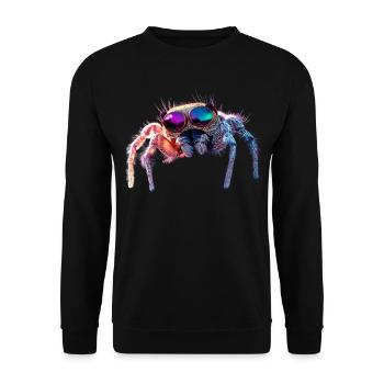 Spider Tarantula Love Arachnid Spiders - Unisex Sweatshirt - black - Front - Alina (178cm) & Michal (187cm)