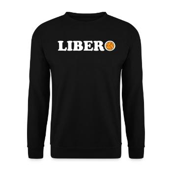 Volleyball Libero - Unisex Sweatshirt - black - Front - Alina (178cm) & Michal (187cm)