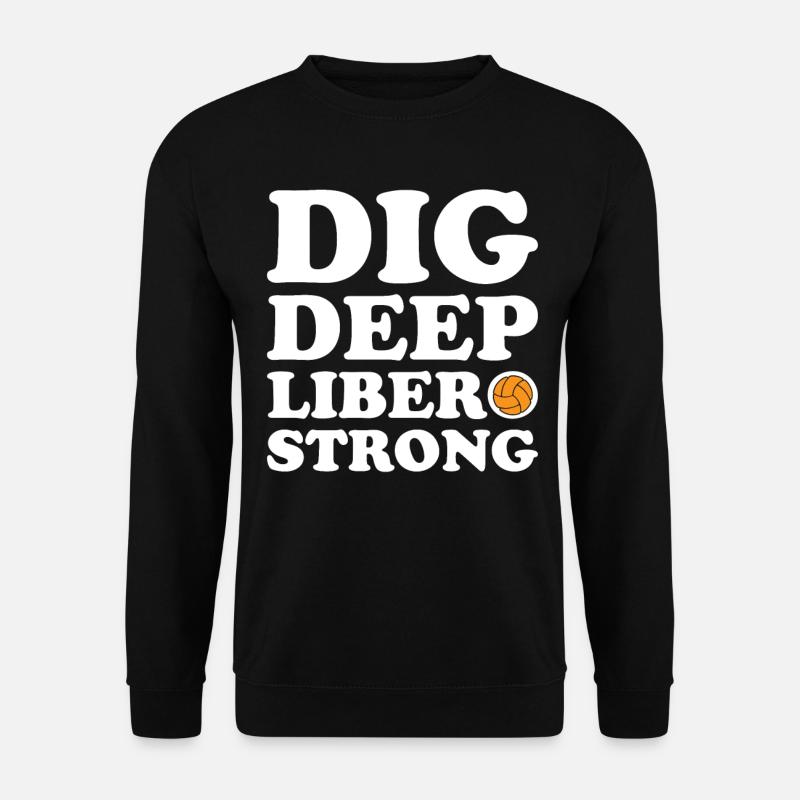 Volleyball Libero - Unisex Pullover - Schwarz