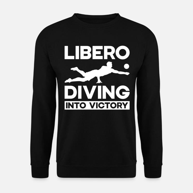 Volleyball Libero - Unisex Pullover - Schwarz