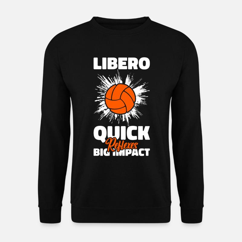 Volleyball Libero - Unisex Pullover - Schwarz