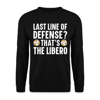 Volleyball Libero - Unisex Sweatshirt - black - Front - Alina (178cm) & Michal (187cm)