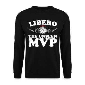 Volleyball Libero - Unisex Sweatshirt - black - Front - Alina (178cm) & Michal (187cm)