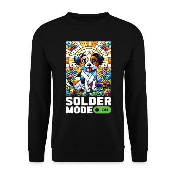 Vitrail artiste Vitrail Art - Sweat-shirt Unisexe - noir - Devant - Alina (178cm) & Michal (187cm)