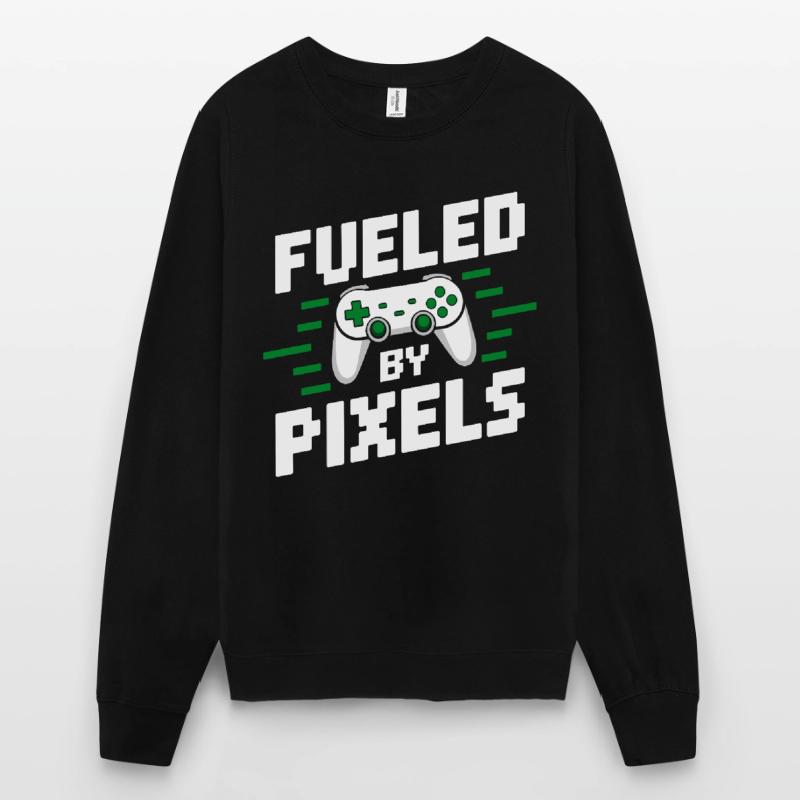 Alimenté par la conception de jeu de pixels Sweat-shirt Unisexe