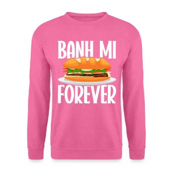 Banh Mi Sandwich Vietnamesisches Street Food - Unisex Pullover - Pink - Vorne