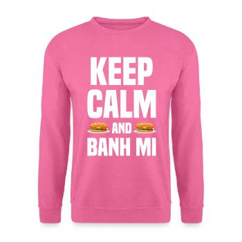 Banh Mi Sandwich Vietnamesisches Street Food - Unisex Pullover - Pink - Vorne