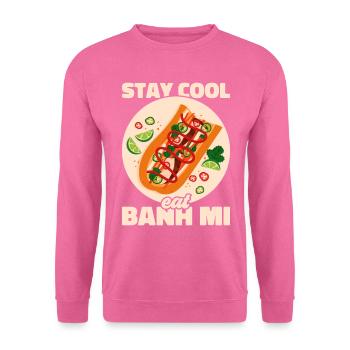 Banh Mi Sandwich Vietnamesisches Street Food - Unisex Pullover - Pink - Vorne