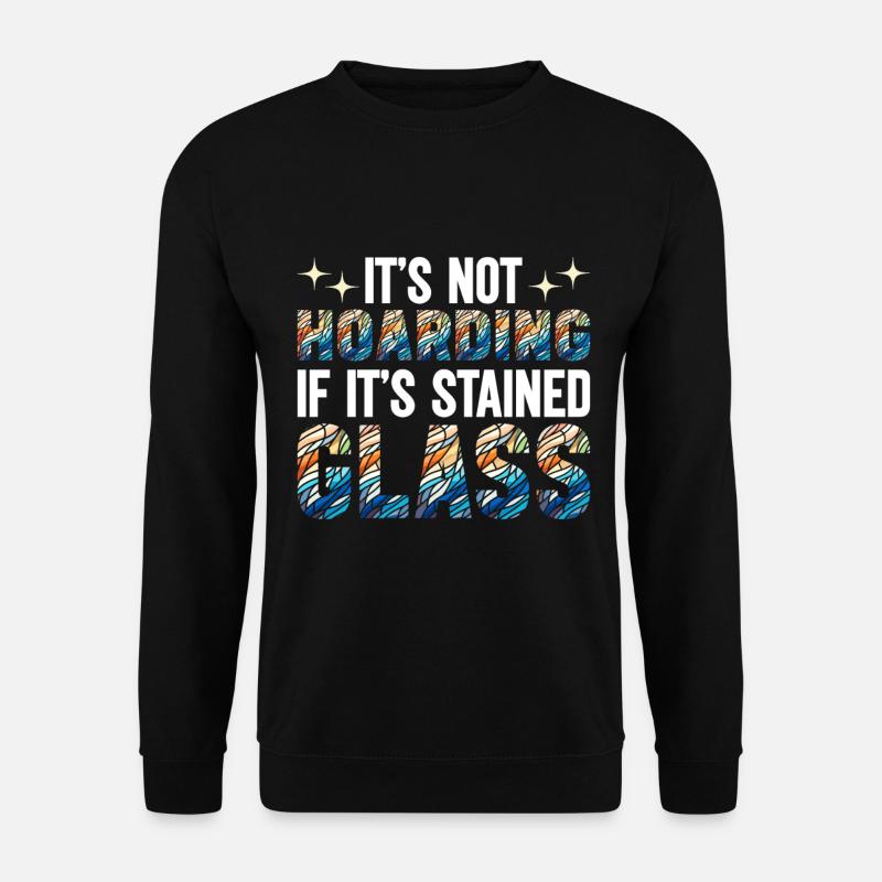 Buntglaskünstler Buntglaskunst - Unisex Pullover - Schwarz
