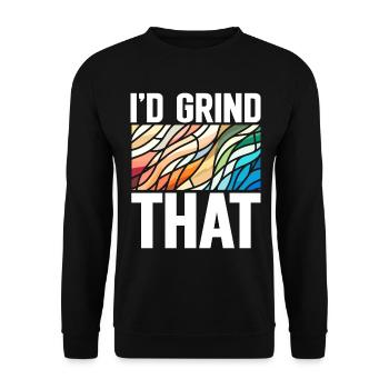 Vitrail artiste Vitrail Art - Sweat-shirt Unisexe - noir - Devant - Alina (178cm) & Michal (187cm)