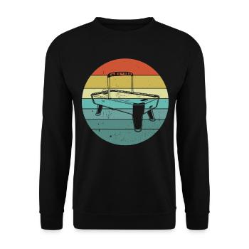 Air Hockey stick Air Hockey - Unisex Sweatshirt - black - Front - Alina (178cm) & Michal (187cm)