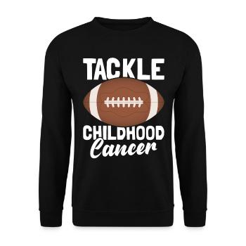 Krebs Im Kindesalter Childhood Cancer Awareness - Unisex Pullover - Schwarz - Vorne - Alina (178cm) & Michal (187cm)
