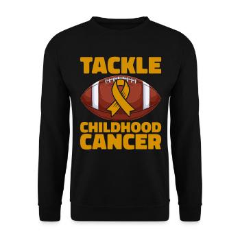 Krebs Im Kindesalter Childhood Cancer Awareness - Unisex Pullover - Schwarz - Vorne - Alina (178cm) & Michal (187cm)