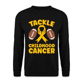 Krebs Im Kindesalter Childhood Cancer Awareness - Unisex Pullover - Schwarz - Vorne - Alina (178cm) & Michal (187cm)