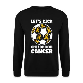 Krebs Im Kindesalter Childhood Cancer Awareness - Unisex Pullover - Schwarz - Vorne - Alina (178cm) & Michal (187cm)