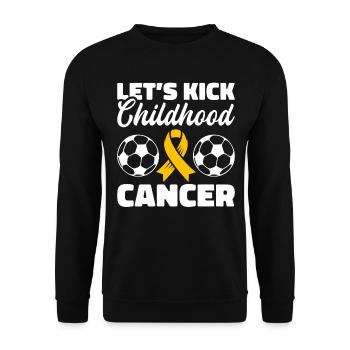 Krebs Im Kindesalter Childhood Cancer Awareness - Unisex Pullover - Schwarz - Vorne - Alina (178cm) & Michal (187cm)