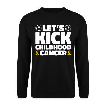 Krebs Im Kindesalter Childhood Cancer Awareness - Unisex Pullover - Schwarz - Vorne - Alina (178cm) & Michal (187cm)