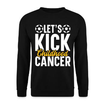 Krebs Im Kindesalter Childhood Cancer Awareness - Unisex Pullover - Schwarz - Vorne - Alina (178cm) & Michal (187cm)