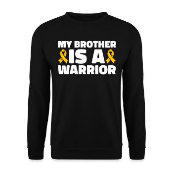 Krebs Im Kindesalter Childhood Cancer Awareness - Unisex Pullover - Schwarz - Vorne - Alina (178cm) & Michal (187cm)