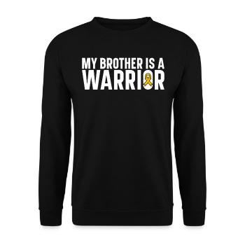 Krebs Im Kindesalter Childhood Cancer Awareness - Unisex Pullover - Schwarz - Vorne - Alina (178cm) & Michal (187cm)