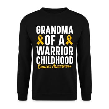 Krebs Im Kindesalter Childhood Cancer Awareness - Unisex Pullover - Schwarz - Vorne - Alina (178cm) & Michal (187cm)