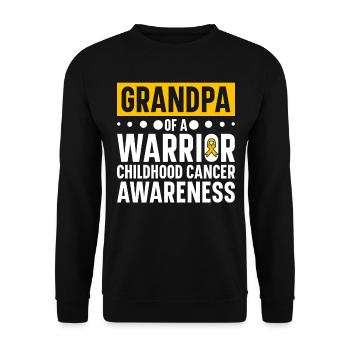 Krebs Im Kindesalter Childhood Cancer Awareness - Unisex Pullover - Schwarz - Vorne - Alina (178cm) & Michal (187cm)