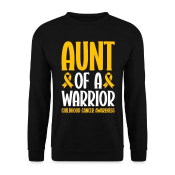 Krebs Im Kindesalter Childhood Cancer Awareness - Unisex Pullover - Schwarz - Vorne - Alina (178cm) & Michal (187cm)