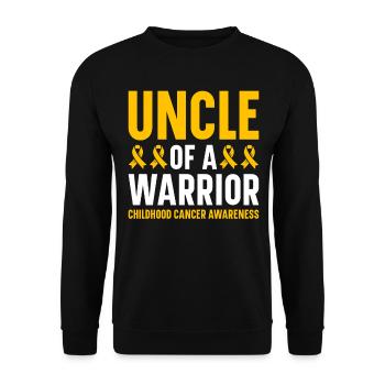 Krebs Im Kindesalter Childhood Cancer Awareness - Unisex Pullover - Schwarz - Vorne - Alina (178cm) & Michal (187cm)